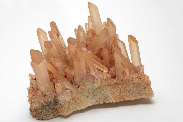 Tangerine Quartz Crystal Cluster - Madagascar #205879